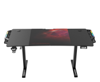 Ultradesk LEVEL V2 LED RGB (Czarno-Czerwone) (elektryczna regulacja) UDESK-LVALED-RD - 1191846 - zdjęcie 3